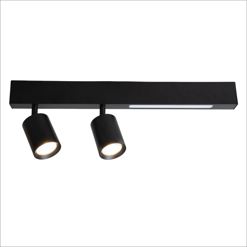 Lampa Sufitowa Magnet 9W+2xGU10 3000/4000K Czarny Lampa Sufitowa Magnet 9W+2xGU10 3000/4000K Czarny