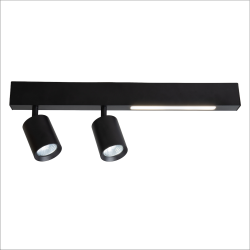 Lampa Sufitowa Magnet 9W+2xGU10 3000/4000K Czarny Lampa Sufitowa Magnet 9W+2xGU10 3000/4000K Czarny