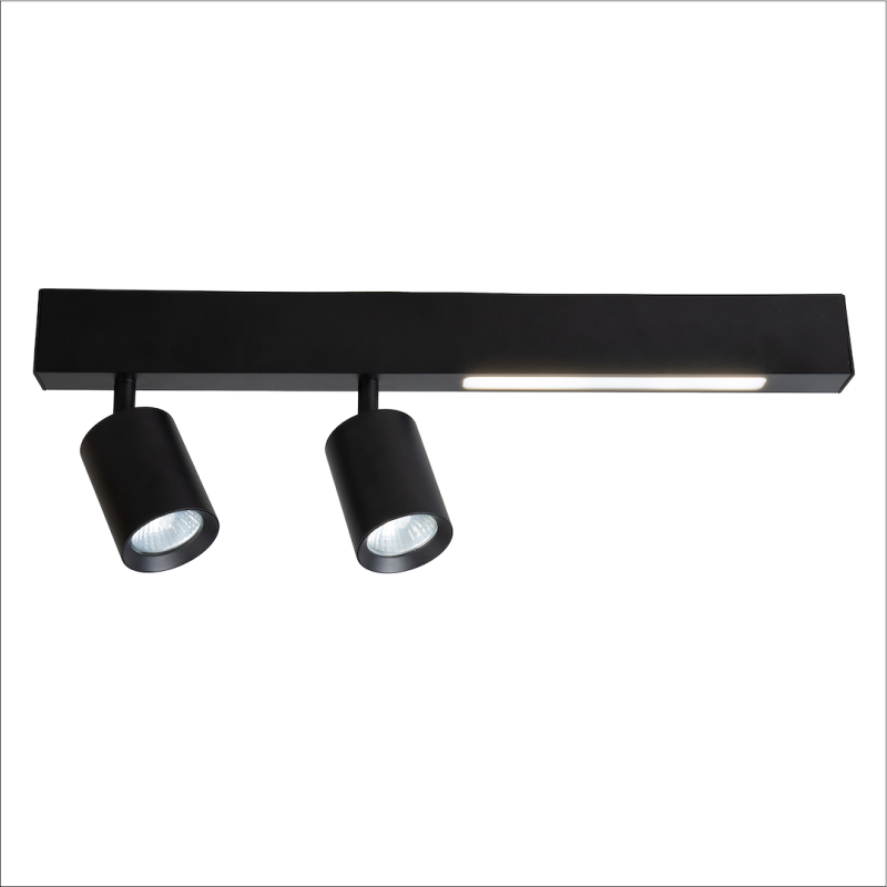 Lampa Sufitowa Magnet 9W+2xGU10 3000/4000K Czarny Lampa Sufitowa Magnet 9W+2xGU10 3000/4000K Czarny