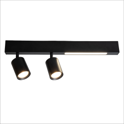 Lampa Sufitowa Magnet 9W+2xGU10 3000/4000K Czarny Lampa Sufitowa Magnet 9W+2xGU10 3000/4000K Czarny