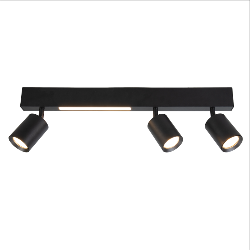 Lampa Sufitowa Magnet 9W+3xGU10 3000/4000K Czarny Lampa Sufitowa Magnet 9W+3xGU10 3000/4000K Czarny