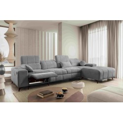 Ballagio XII Mix Corner Sofa with Sleeping and Relax Function - Woven Fabric, Spring 1102