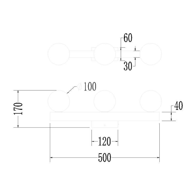 Lampa Sufitowa Magnet 9W+3xG9 3000/4000K Czarny Lampa Sufitowa Magnet 9W+3xG9 3000/4000K Czarny