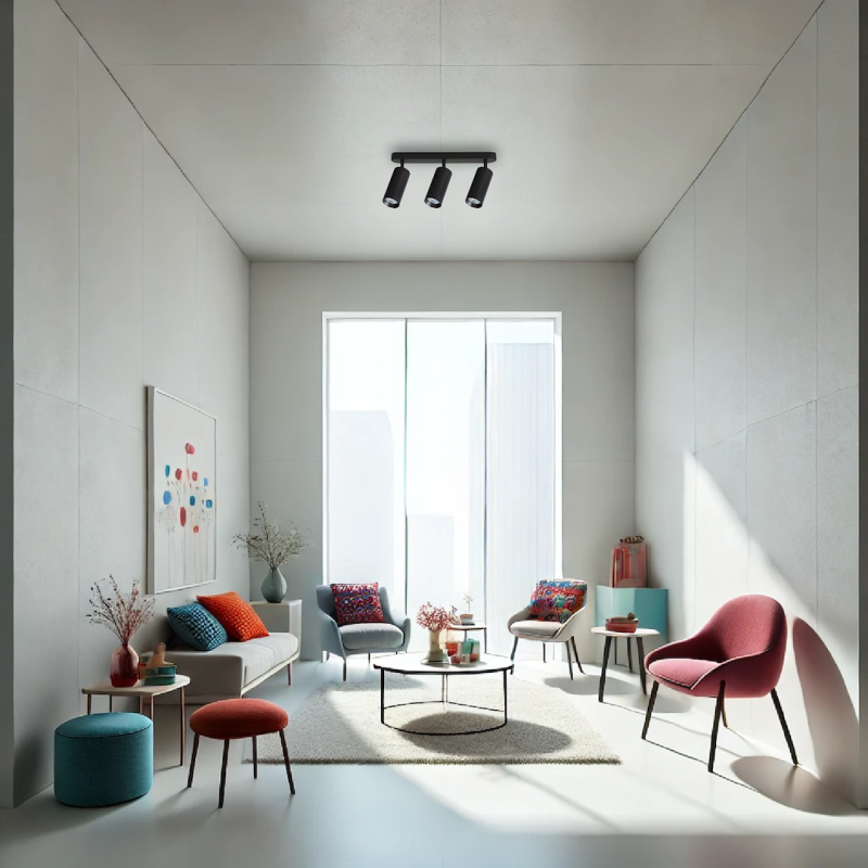 Oprawa Mica Spot Czarny 3xGU10 Oprawa Mica Spot Czarny 3xGU10