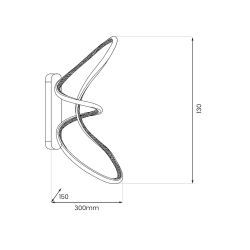 Kinkiet TESORO BLACK 15W LED Kinkiet TESORO BLACK 15W LED