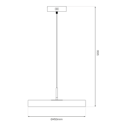 DISC 38W LED pendant lamp DISC 38W LED pendant lamp