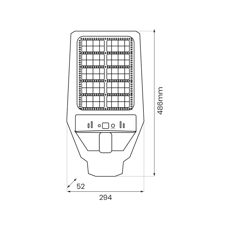 Latarnia Solarna Kers II 300W 1200lm 6500K Latarnia Solarna Kers II 300W 1200lm 6500K