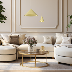 Lampa wisząca CAPITAL GOLD Ø46cm 1xGX53 Lampa wisząca CAPITAL GOLD Ø46cm 1xGX53