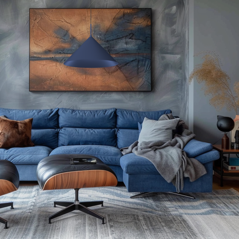 Підвісна лампа CAPITAL NAVY BLUE Ø46cm 1xGX53 Підвісна лампа CAPITAL NAVY BLUE Ø46cm 1xGX53