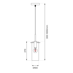 PADOVA Hanging Lamp 1xE27 PADOVA Hanging Lamp 1xE27