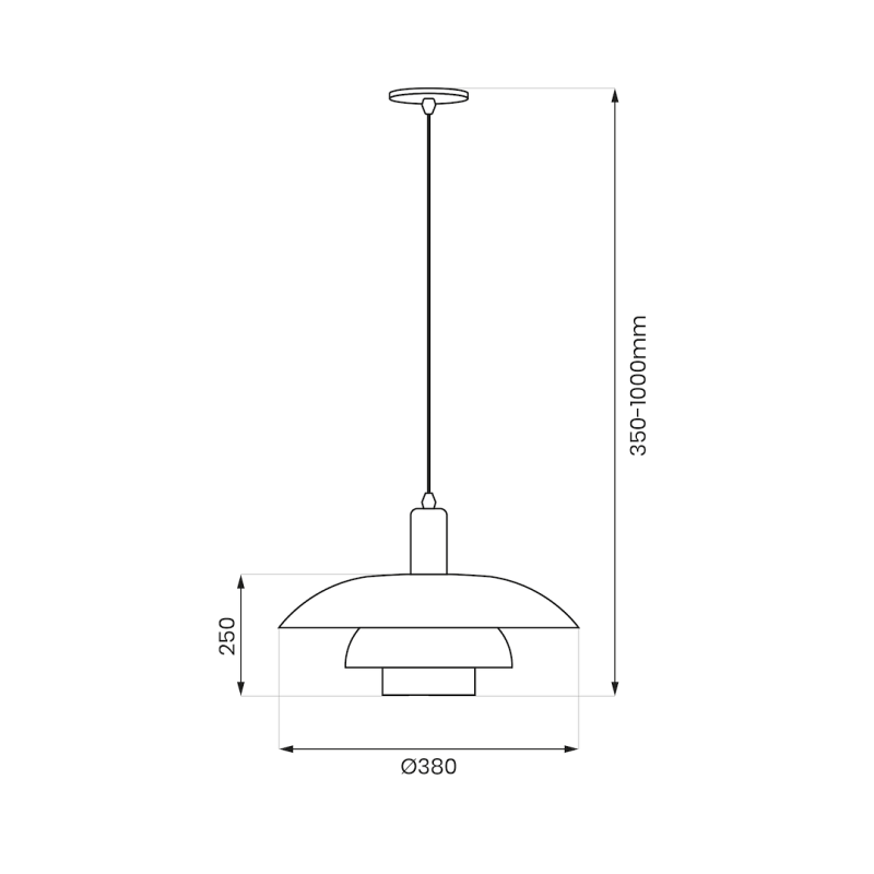 FERRO pendant lamp 1xE27 FERRO pendant lamp 1xE27