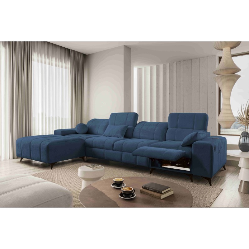 Ballagio XII Mix Corner Sofa with Sleeping and Relax Function - Weave, Spring 1118
