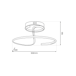 Lampa sufitowa DELTA 30W LED Lampa sufitowa DELTA 30W LED