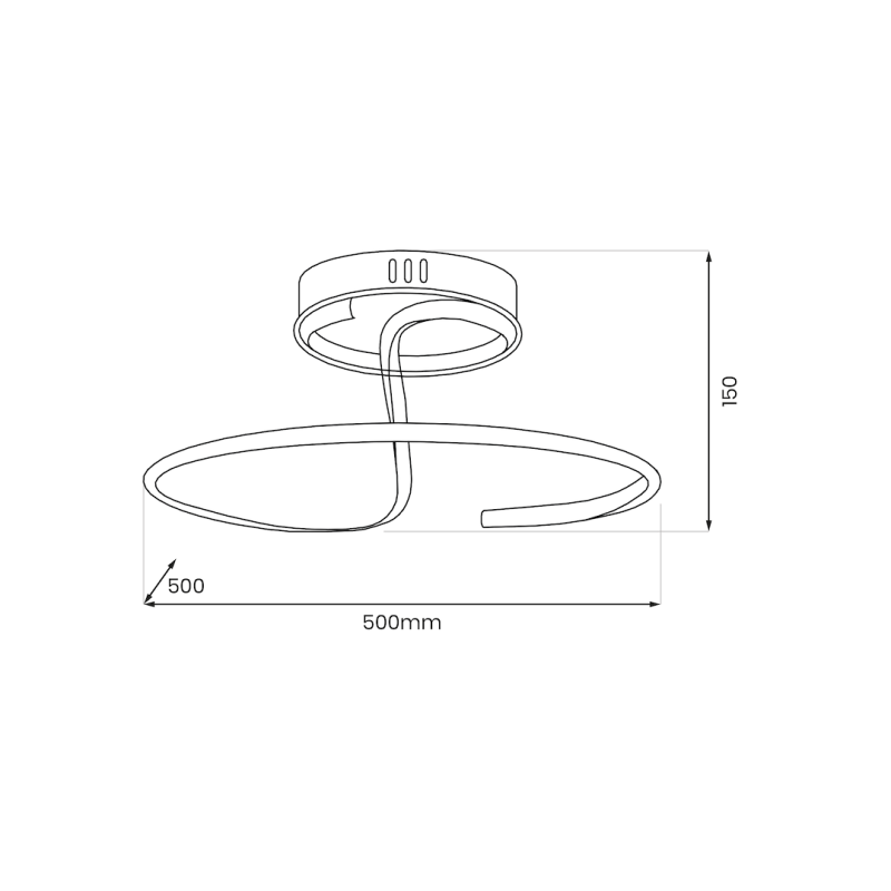 DELTA 30W LED ceiling lamp DELTA 30W LED ceiling lamp