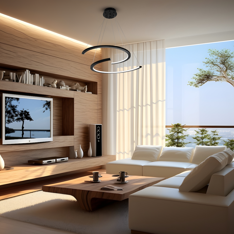 DOUBLEMOON 30W LED pendant lamp DOUBLEMOON 30W LED pendant lamp