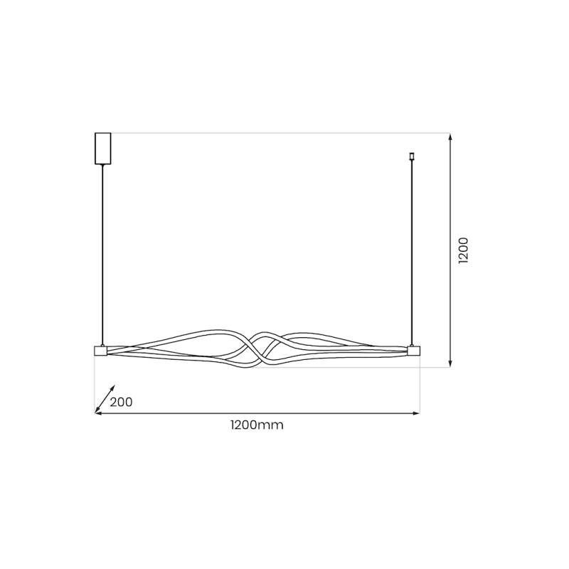 Lampa wisząca TWISTER 56W LED Lampa wisząca TWISTER 56W LED