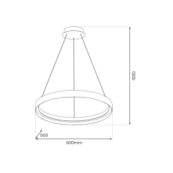 Lampa wisząca ORBITA 52W LED Lampa wisząca ORBITA 52W LED
