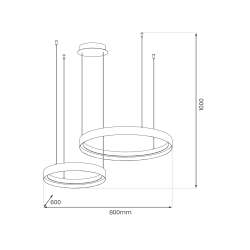 Lampa wisząca ORBITA 72W LED Lampa wisząca ORBITA 72W LED