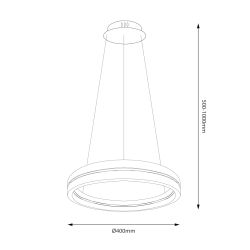 Lampa wisząca GRAVITY 36W LED Lampa wisząca GRAVITY 36W LED