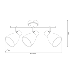 Lampa sufitowa JOTA 3xE14 Lampa sufitowa JOTA 3xE14