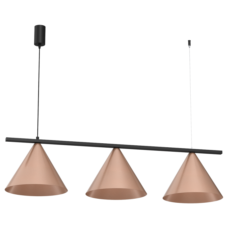 Lampa wisząca CAPITAL CZARNY-MIEDZIANY 3XGX53 Lampa wisząca CAPITAL CZARNY-MIEDZIANY 3XGX53