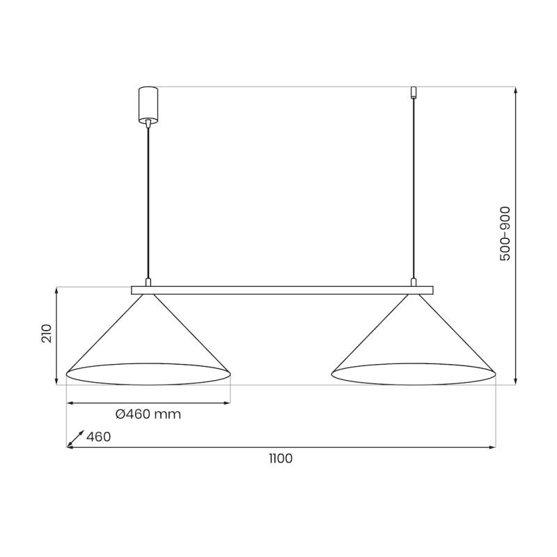 Lampa wisząca CAPITAL BIAŁY 2XGX53 Lampa wisząca CAPITAL BIAŁY 2XGX53