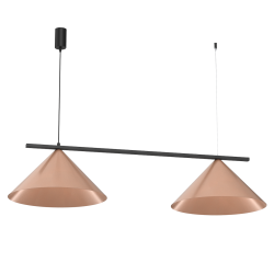 Hanging lamp CAPITAL BLACK-COPPER 2XGX53