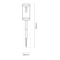 Solarlampe Pfad 3000K IP44 2er-Pack Solarlampe Pfad 3000K IP44 2er-Pack