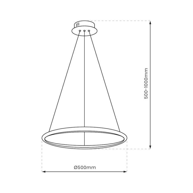Lampa wisząca HOOP BLACK 27W LED Lampa wisząca HOOP BLACK 27W LED