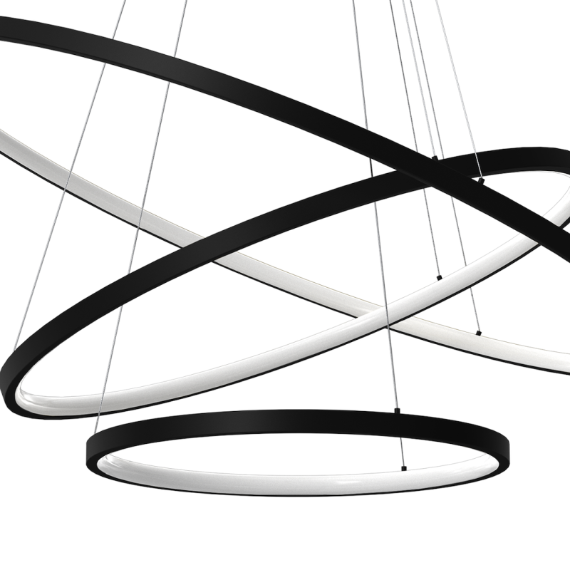 Lampa wisząca HOOP BLACK 93W LED Lampa wisząca HOOP BLACK 93W LED
