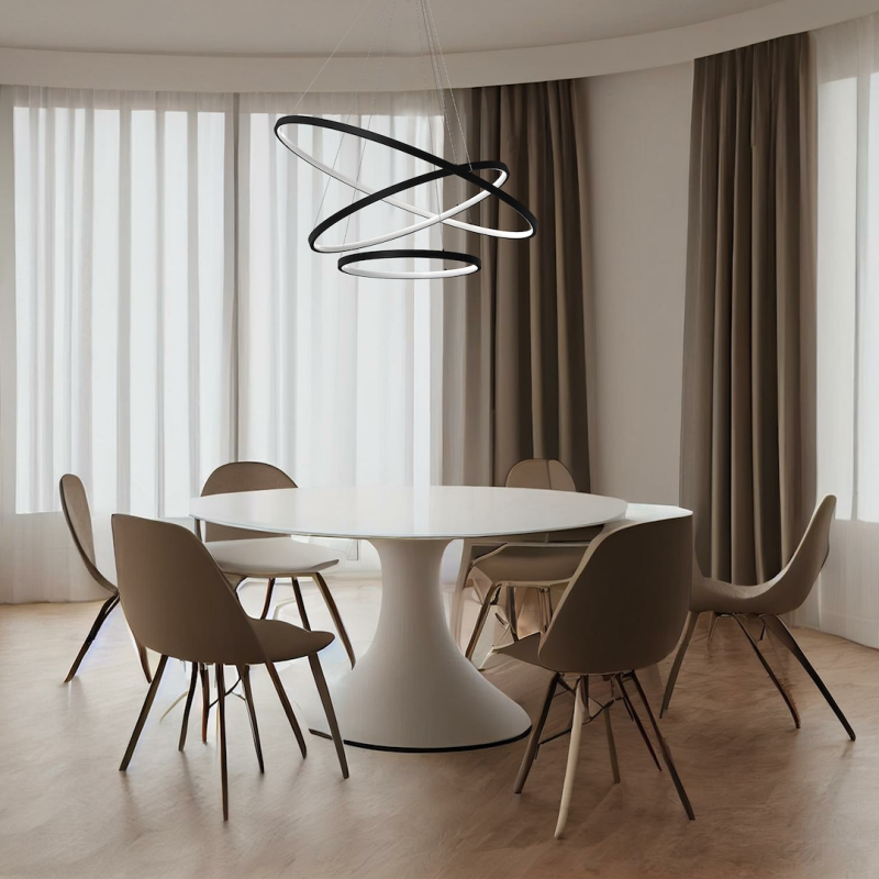 Lampa wisząca HOOP BLACK 93W LED Lampa wisząca HOOP BLACK 93W LED