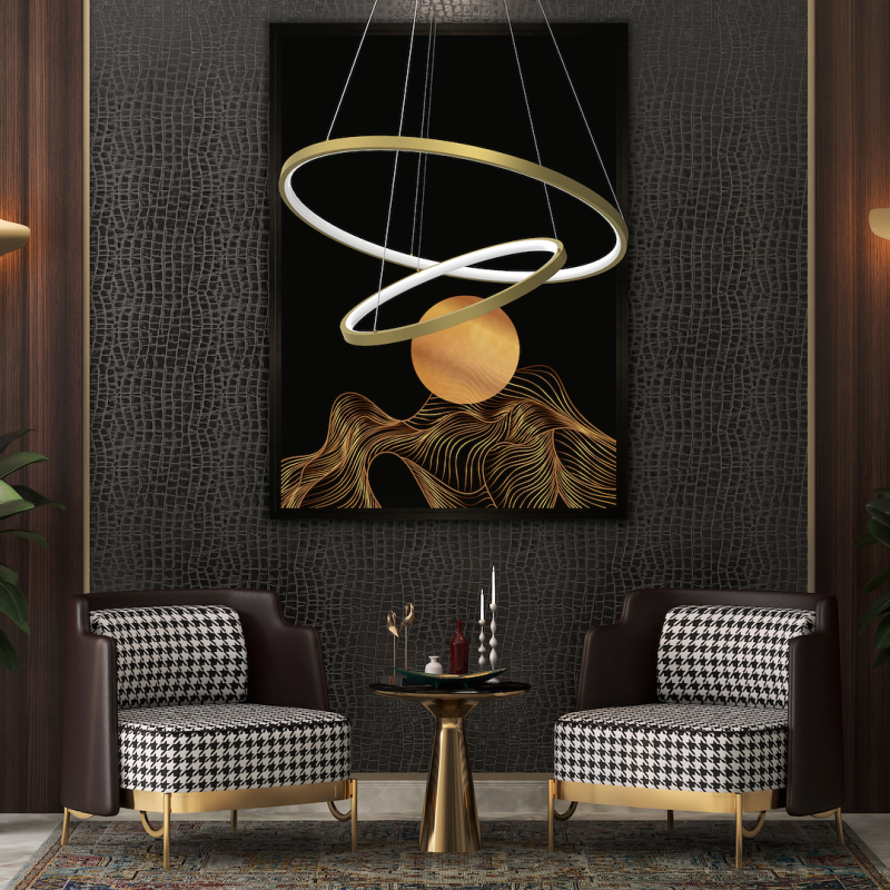 Lampa wisząca HOOP GOLD 51W LED Lampa wisząca HOOP GOLD 51W LED