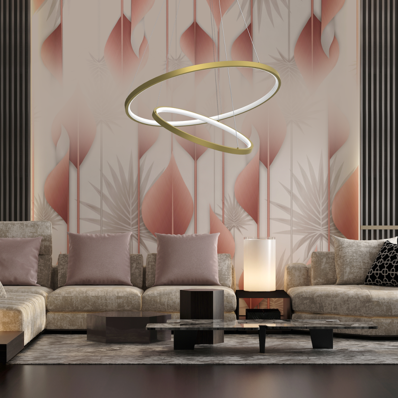 Lampa wisząca HOOP GOLD 51W LED Lampa wisząca HOOP GOLD 51W LED