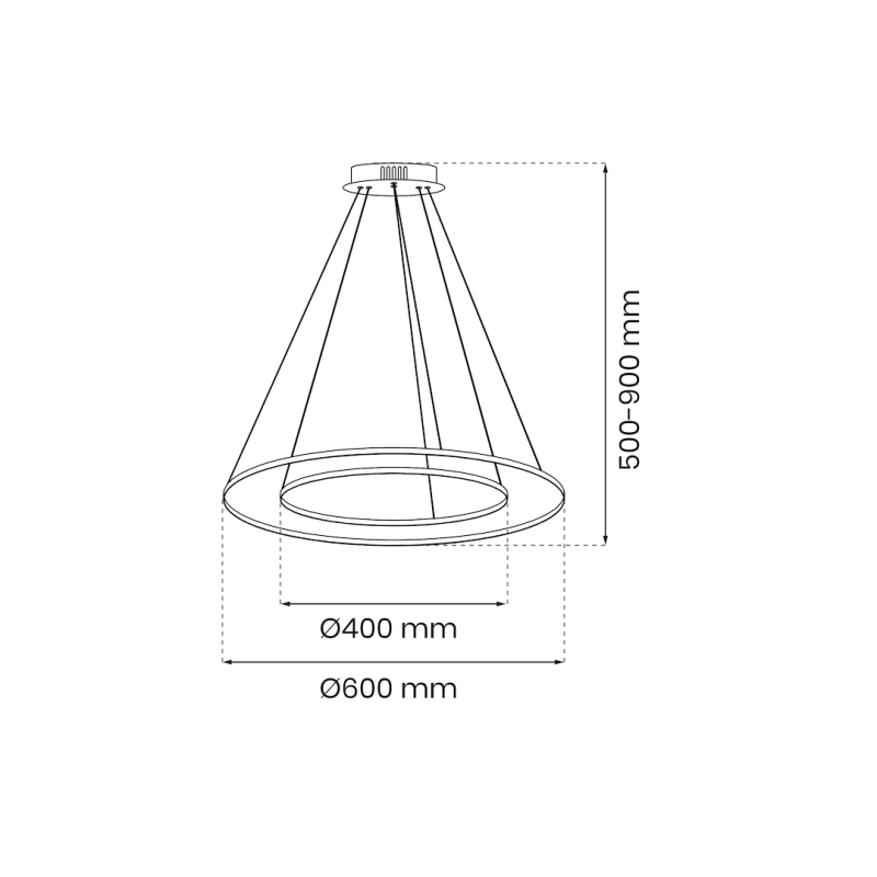 Lampa wisząca HOOP GOLD 51W LED Lampa wisząca HOOP GOLD 51W LED