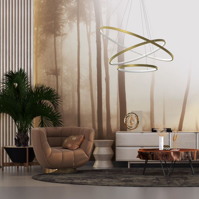 Lampa wisząca HOOP GOLD 93W LED Lampa wisząca HOOP GOLD 93W LED
