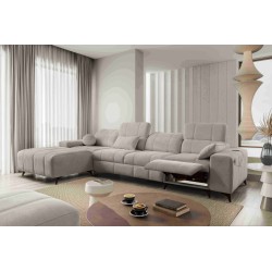 Narożnik ballagio XII Mix z funkcją spania oraz funkcją relax tkanina Spring 1110