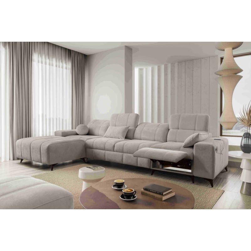 Ballagio XII Mix corner sofa with sleeping and relaxation function - Woven Fabric, Spring 1110