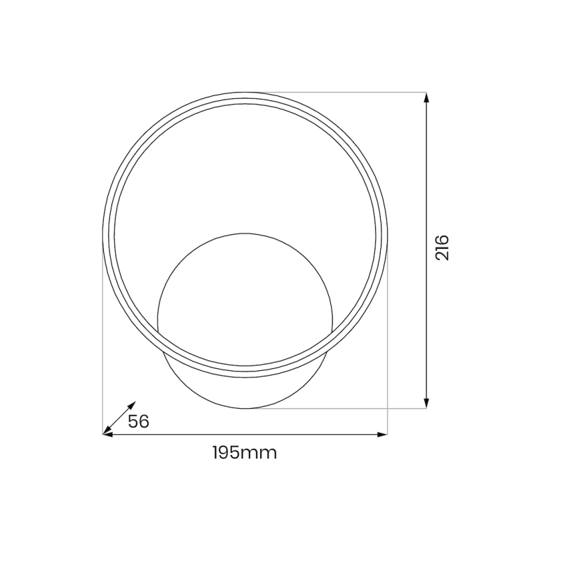 Kinkiet HOOP CHROME 7W LED Kinkiet HOOP CHROME 7W LED