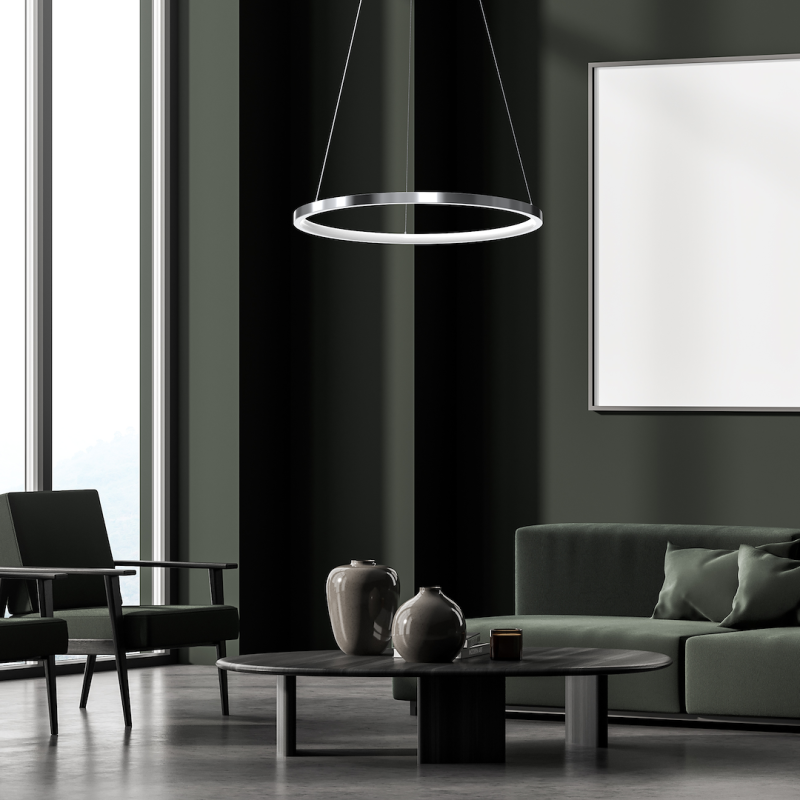 Lampa wisząca HOOP CHROME 27W LED Lampa wisząca HOOP CHROME 27W LED
