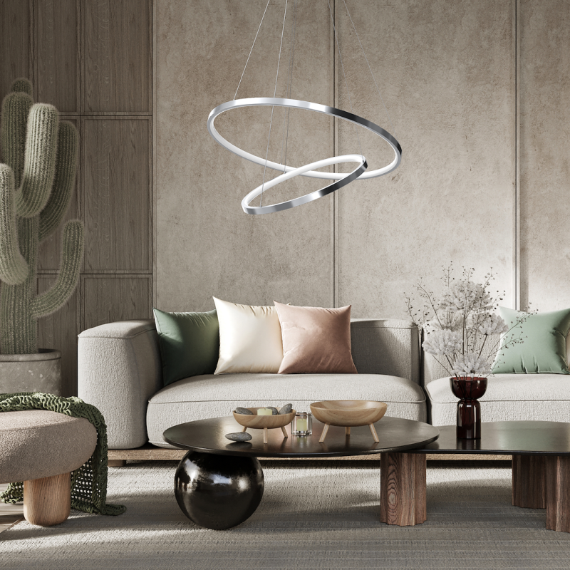 Lampa wisząca HOOP CHROME 51W LED Lampa wisząca HOOP CHROME 51W LED