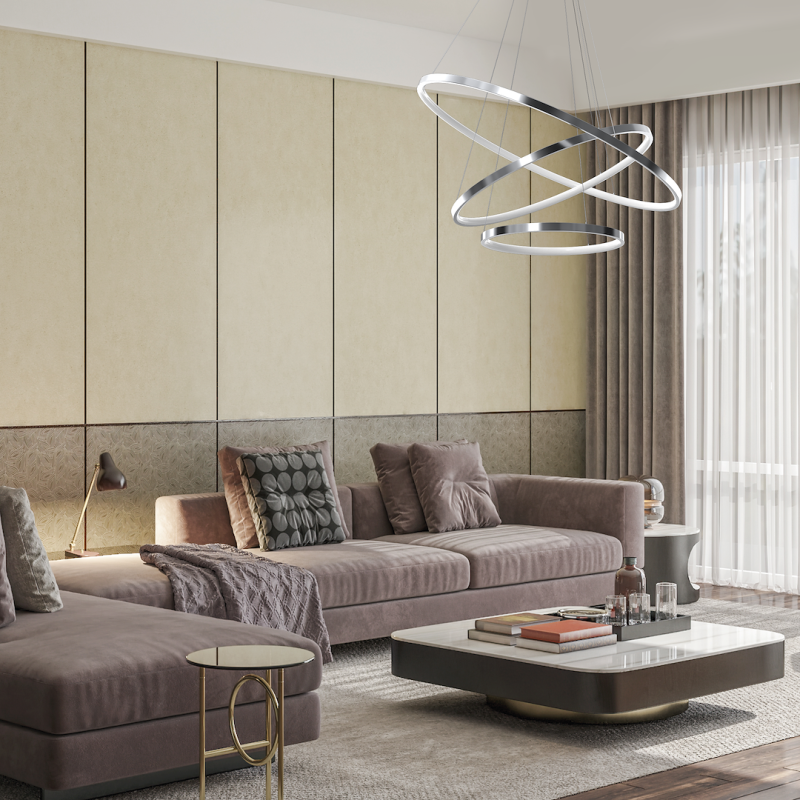 Lampa wisząca HOOP CHROME 93W LED Lampa wisząca HOOP CHROME 93W LED