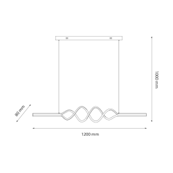 Lampa wisząca ANCONA 36W LED 4000K Lampa wisząca ANCONA 36W LED 4000K