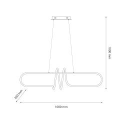 VERTIGO 54W LED 4000K pendant lamp VERTIGO 54W LED 4000K pendant lamp