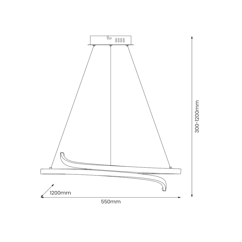 Lampa wisząca LORENZO 35W LED 4000K Lampa wisząca LORENZO 35W LED 4000K