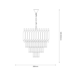 Żyrandol CRISTAL 5xE14 Żyrandol CRISTAL 5xE14