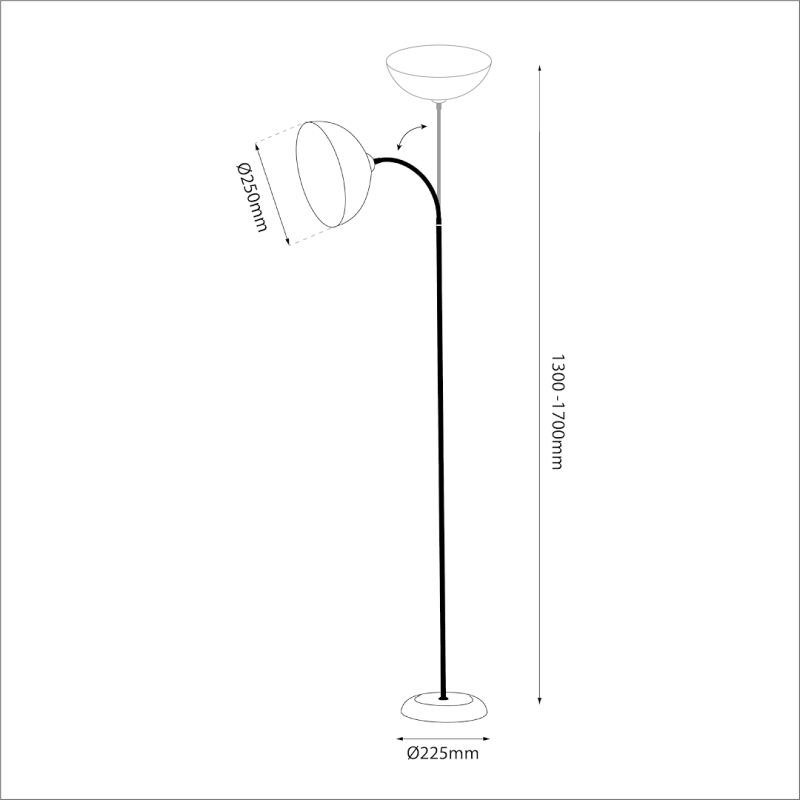 ZACK WHITE floor lamp 1xE27 ZACK WHITE floor lamp 1xE27