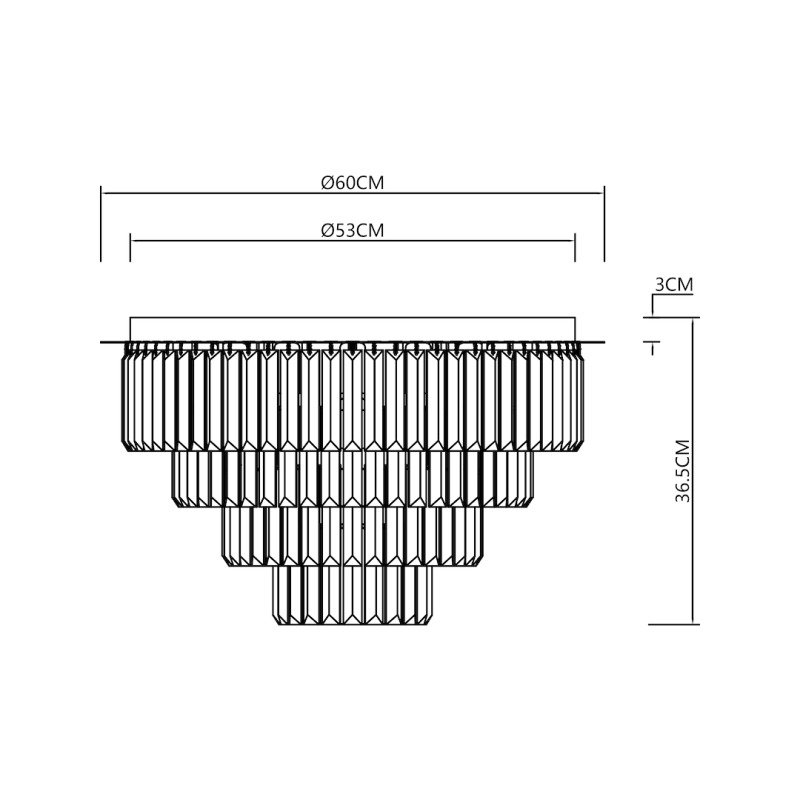 Lampa sufitowa MILANO fi 60cm 9xE14 Lampa sufitowa MILANO fi 60cm 9xE14