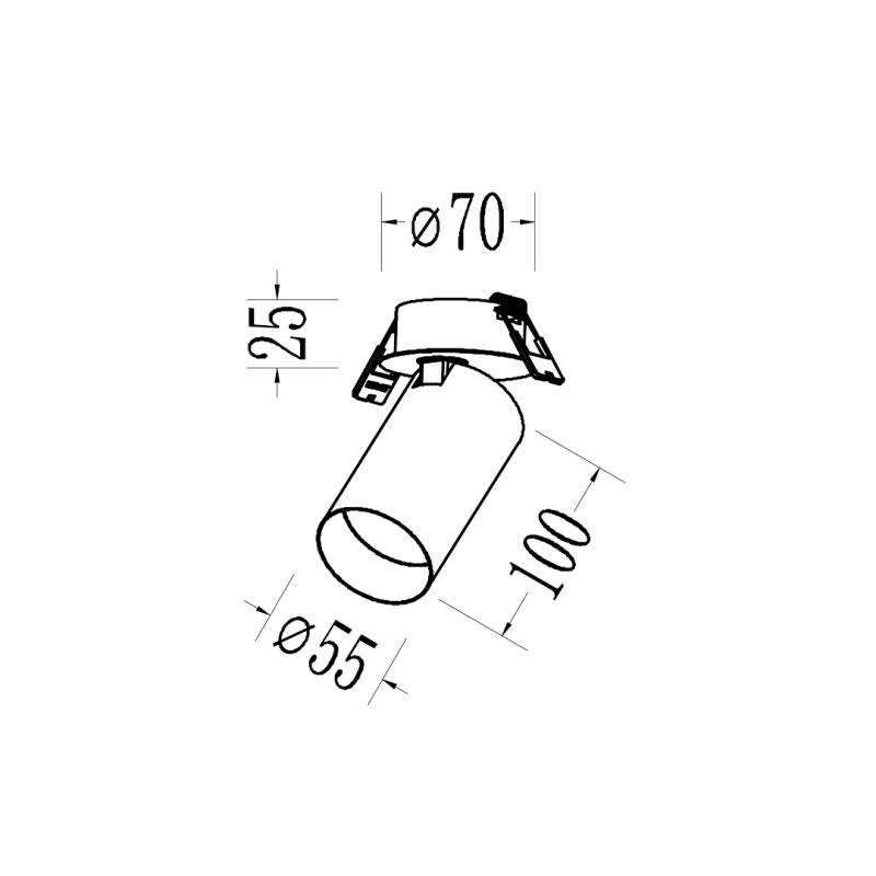 Hero Spot Recessed White Frame 1xGU10 Hero Spot Recessed White Frame 1xGU10