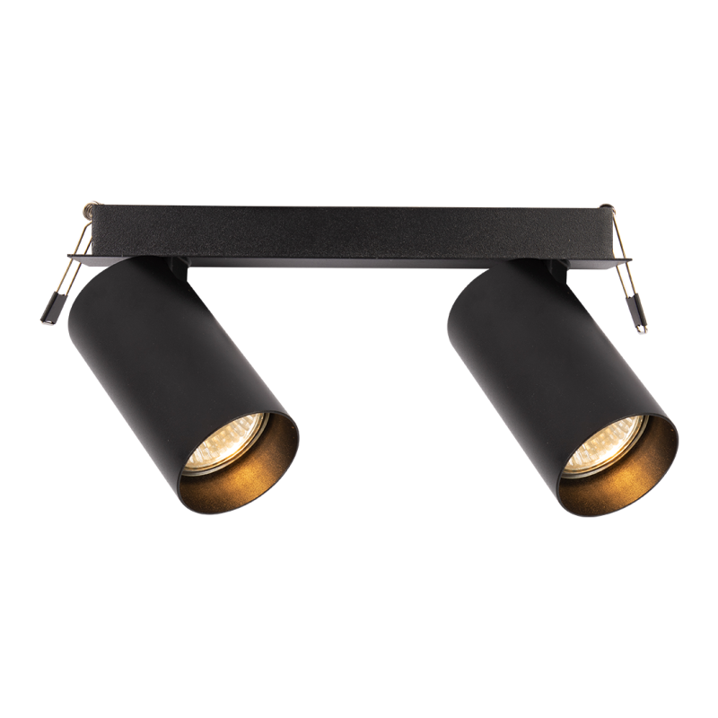 Hero Spot Recessed Black Frame 2xGU10 Hero Spot Recessed Black Frame 2xGU10