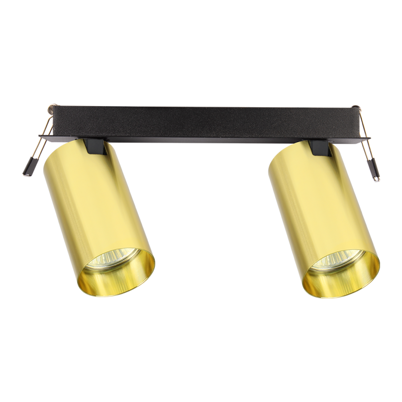 Hero Spot Recessed Fixture Gold 2xGU10 Hero Spot Recessed Fixture Gold 2xGU10